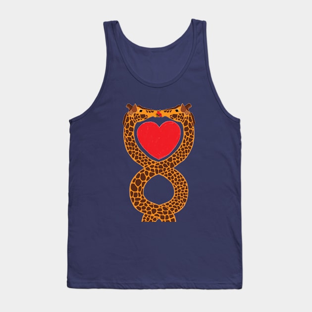 Giraffe love Tank Top by Réka Sajó